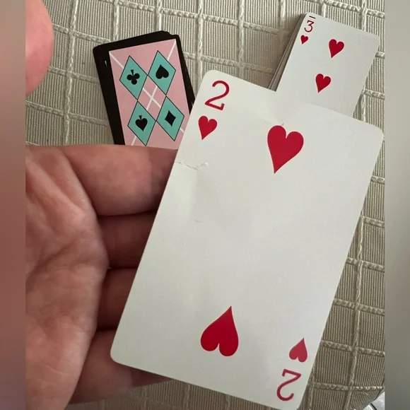 Tiffany & Co. deck playing cards argyle pink Tiffany blue white black - Picture 5 of 11